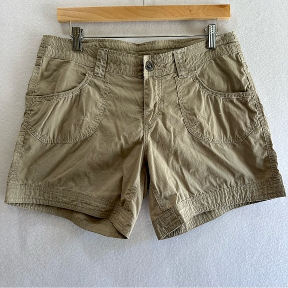 Kuhl Born in the Mountains 6" Lightweight Summer Shorts Khaki Size 8 - Picture 1 of 9